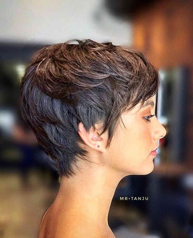 cortes de cabelo feminino Layered Pixie