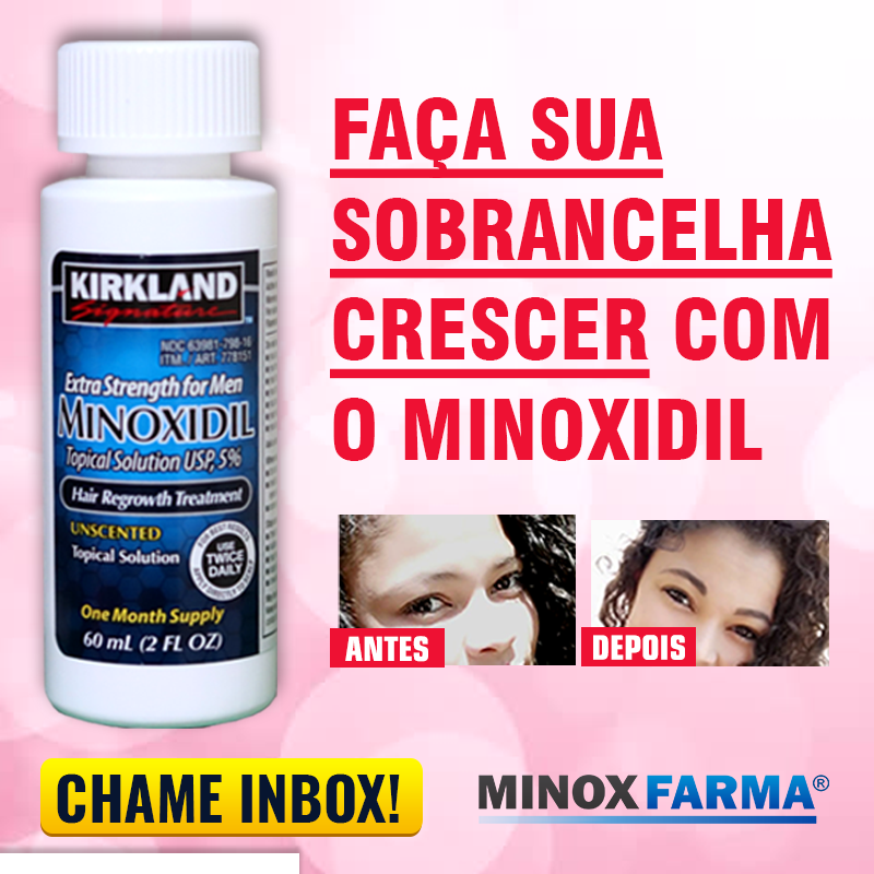 kirkland minoxidil para sobrancelhas